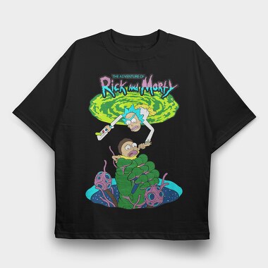 Rick and Morty 62, Tricou Oversize Barbati (Unisex)