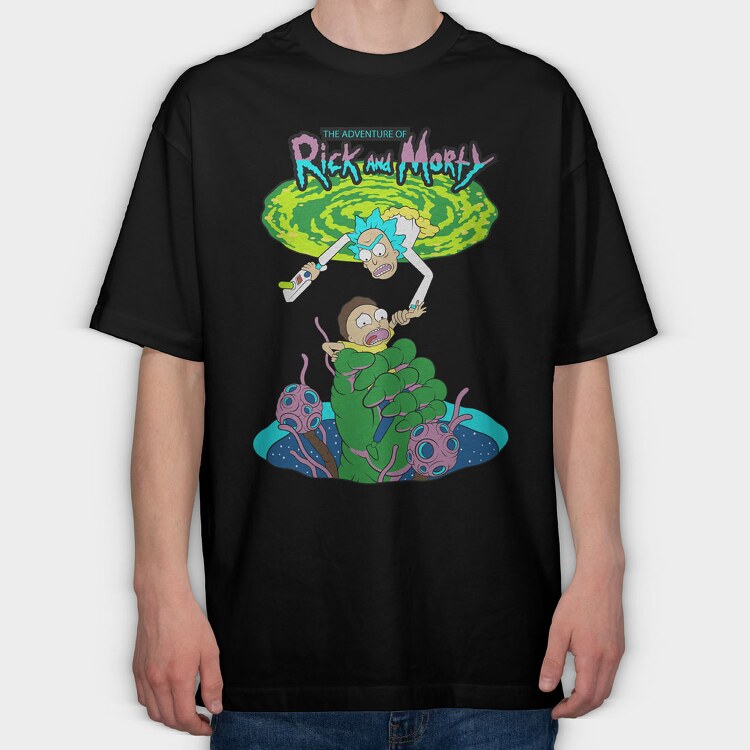 Rick and Morty 62, Tricou Oversize Barbati (Unisex)