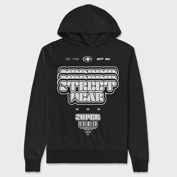 Street Waer 1, Hanorac Oversize Barbati (Unisex)