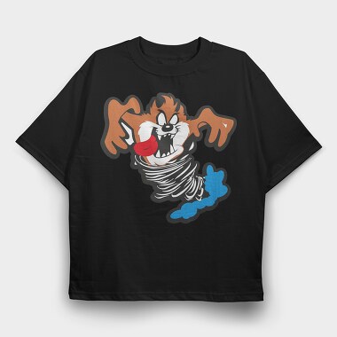 Cartoon Retro Tazmania 4, Tricou Oversize Barbati (Unisex)