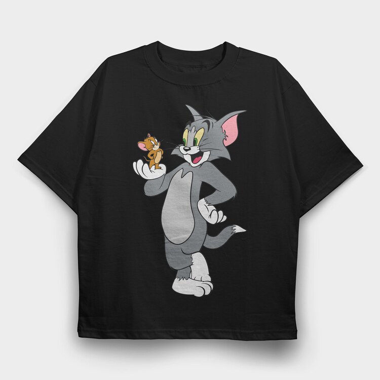 Tom and Jerry 18, Tricou Oversize Barbati (Unisex)