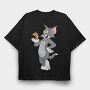Tom and Jerry 18, Tricou Oversize Barbati (Unisex)