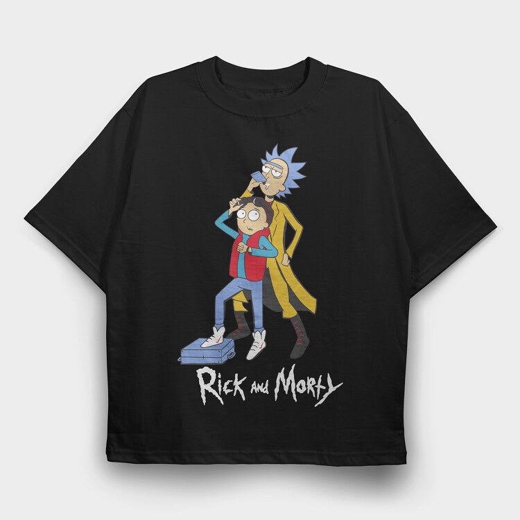 Rick and Morty 66, Tricou Oversize Barbati (Unisex)