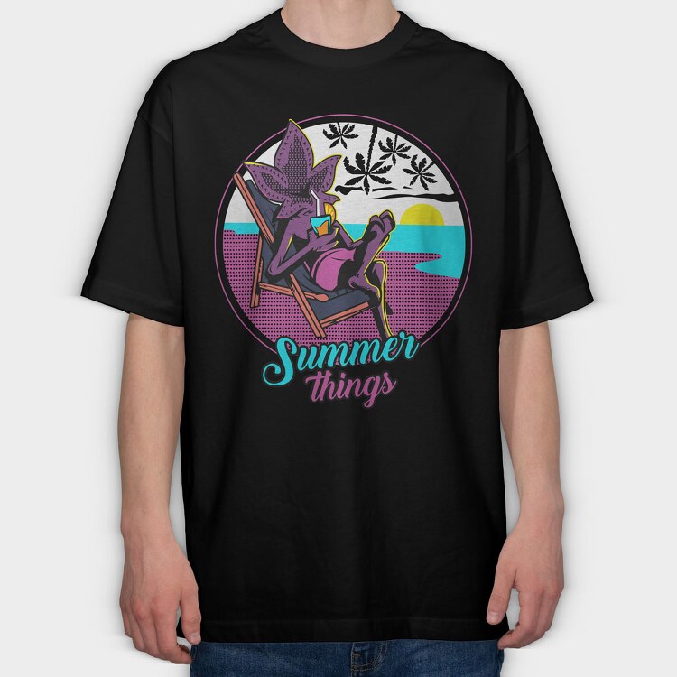 Stranger Things 9, Tricou Oversize Barbati (Unisex)