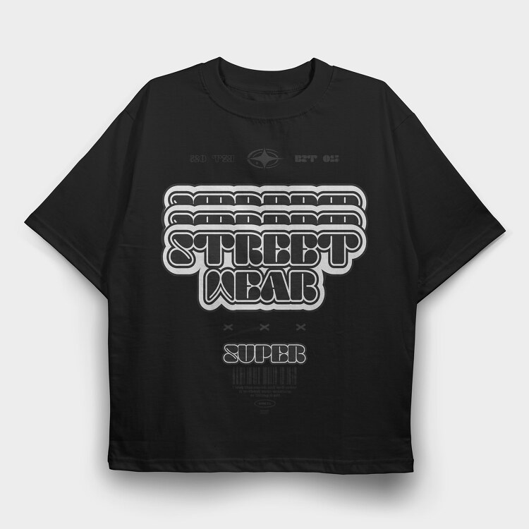 Street Waer 2, Tricou Oversize Barbati (Unisex)