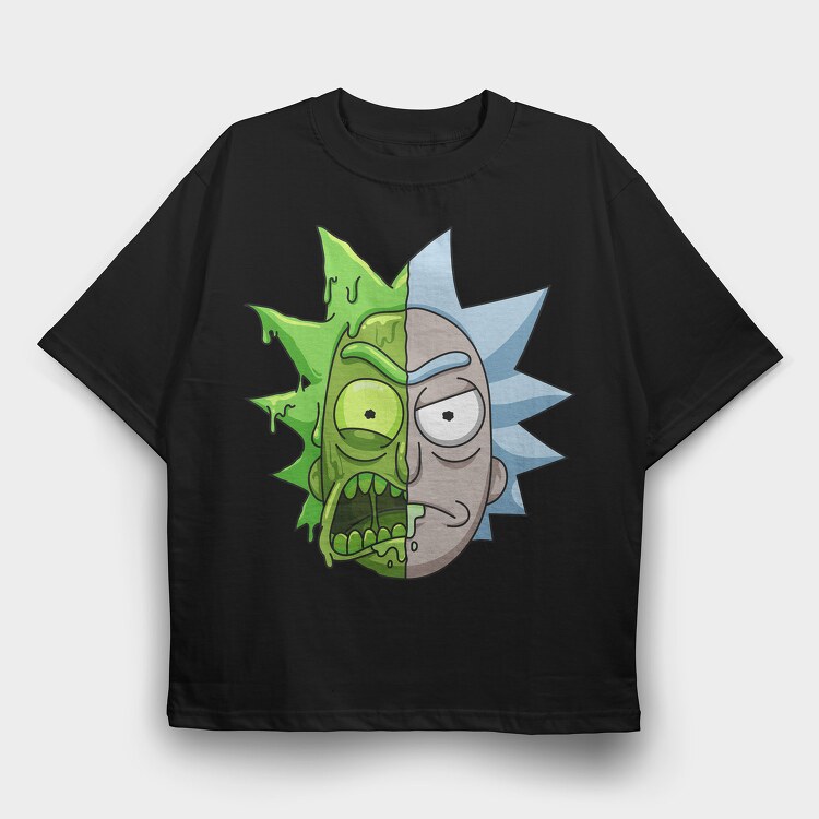 Rick and Morty 9, Tricou Oversize Barbati (Unisex)