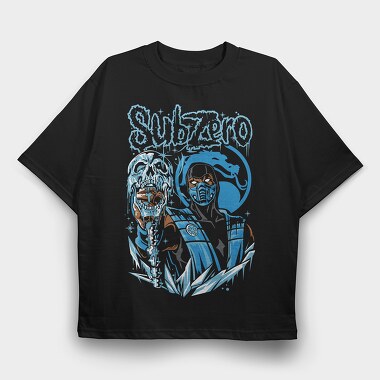 Subzero Mortal Kombat, Tricou Oversize Barbati (Unisex)