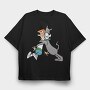 Cartoon Retro the Jetsons 1, Tricou Oversize Barbati (Unisex)