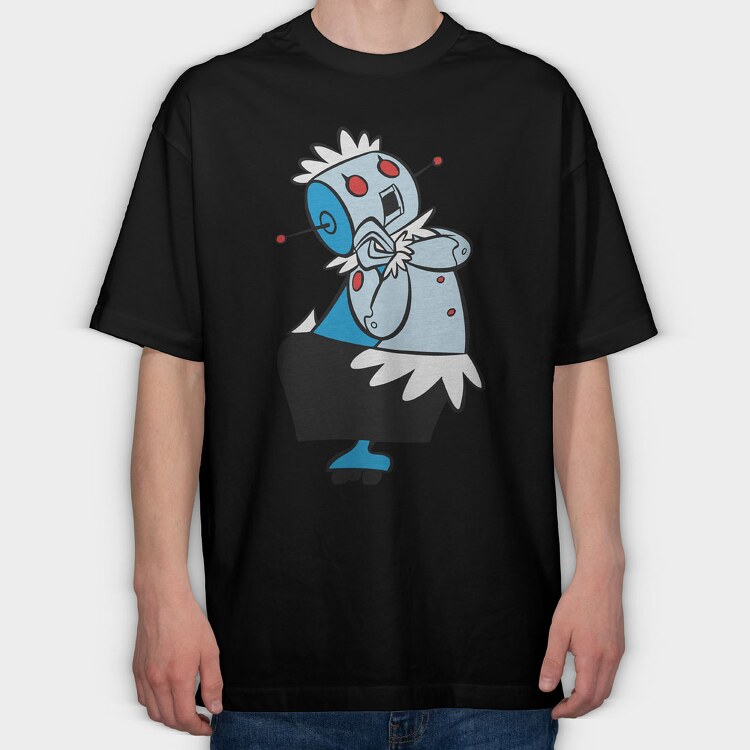 Cartoon Retro the Jetsons 3, Tricou Oversize Barbati (Unisex)