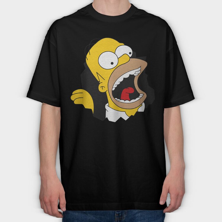 Homer Simpson 2, Tricou Oversize Barbati (Unisex)
