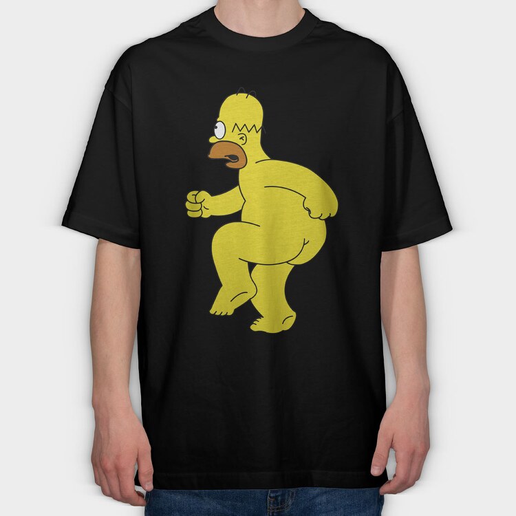 Homer Simpson 3, Tricou Oversize Barbati (Unisex)