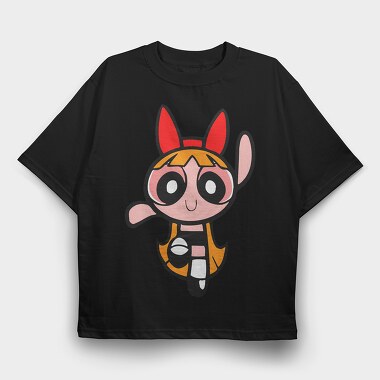 Cartoon Retro the Powerpuff Girls 5, Tricou Oversize Barbati (Unisex)