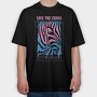 Save The Zebra 1, Tricou Oversize Barbati (Unisex)