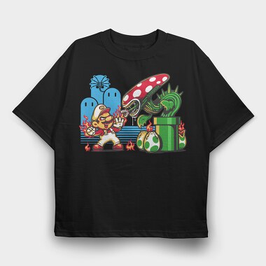 Super Mario 18, Tricou Oversize Barbati (Unisex)