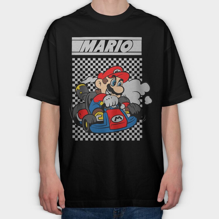 Super Mario 2, Tricou Oversize Barbati (Unisex)
