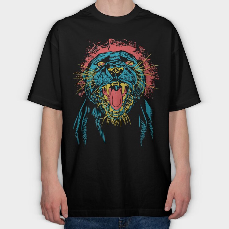 Panther, Tricou Oversize Barbati (Unisex)