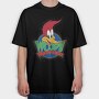 Cartoon Retro Woody Woodpecker 3, Tricou Oversize Barbati (Unisex)