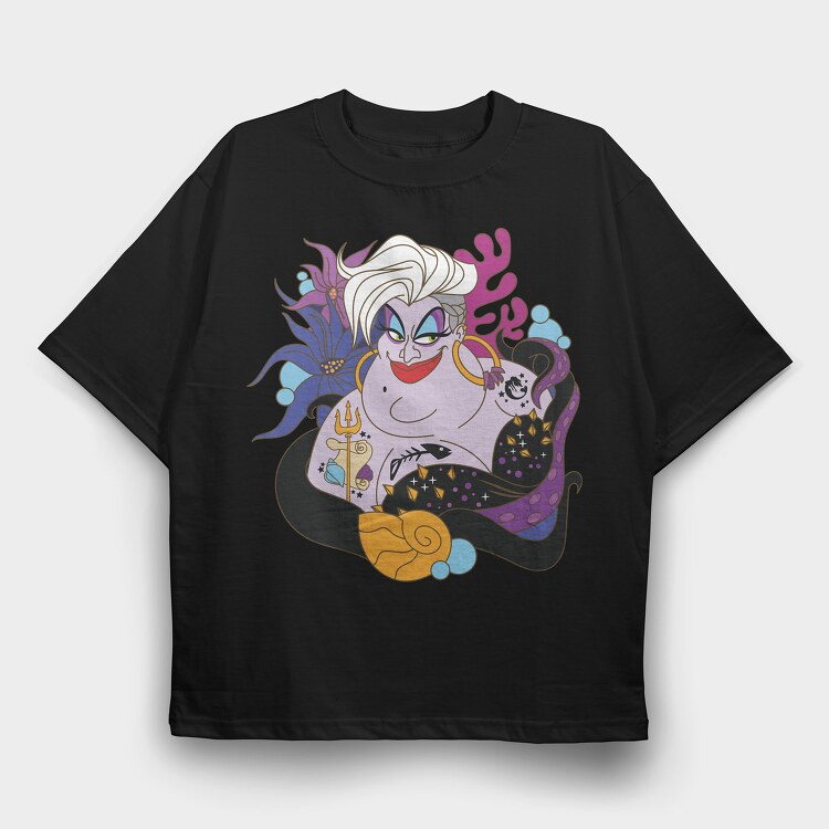 Villanas Disney Ursula D, Tricou Oversize Barbati (Unisex)