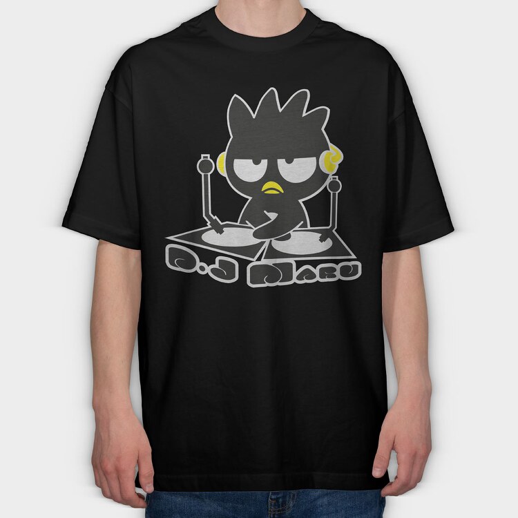 Cartoon Retro Badtz Maru 1, Tricou Oversize Barbati (Unisex)