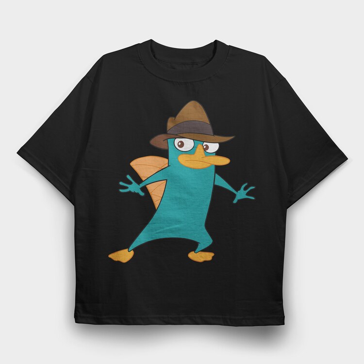 Phineas and Ferb 2, Tricou Oversize Barbati (Unisex)
