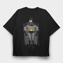 Cartoon Retro Batman 5, Tricou Oversize Barbati (Unisex)