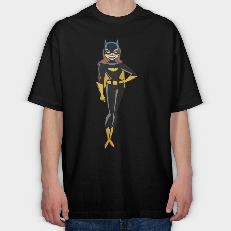 Cartoon Retro Batman 6, Tricou Oversize Barbati (Unisex)