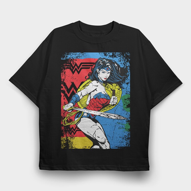 Wonder Woman 2, Tricou Oversize Barbati (Unisex)