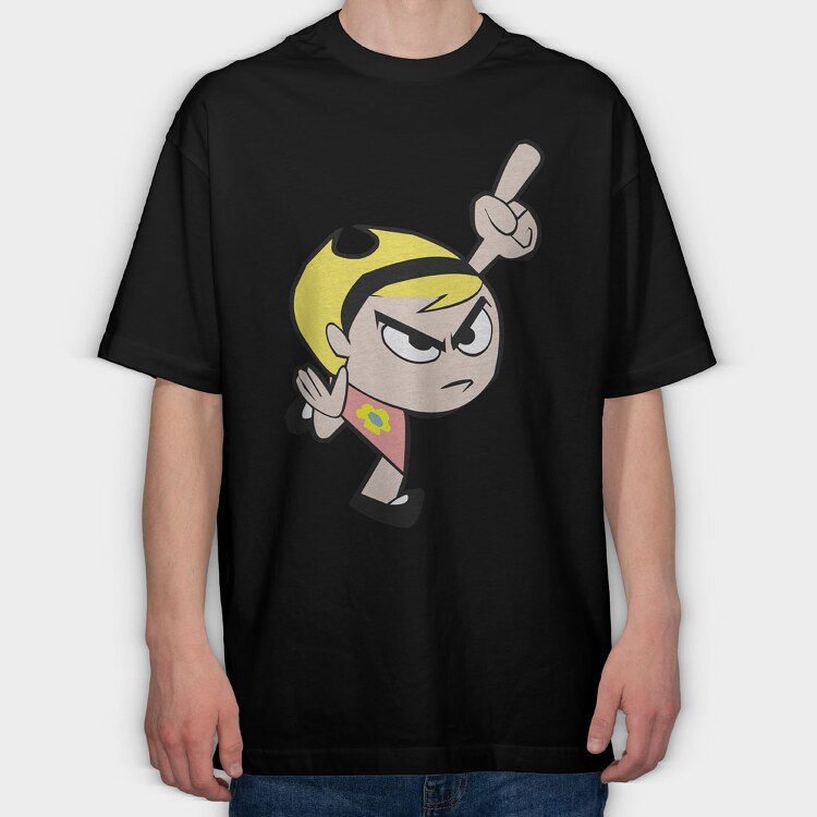 Cartoon Retro Billy and Mandy 5, Tricou Oversize Barbati (Unisex)