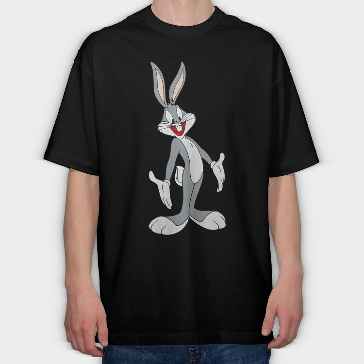 Cartoon Retro Bugs Bunny 2, Tricou Oversize Barbati (Unisex)