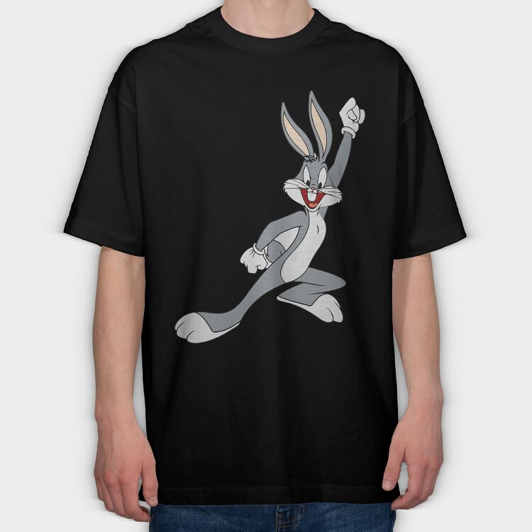 Cartoon Retro Bugs Bunny 3, Tricou Oversize Barbati (Unisex)