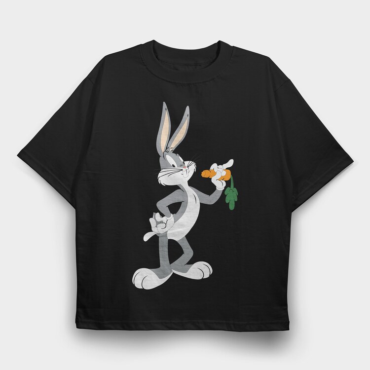 Cartoon Retro Bugs Bunny 4, Tricou Oversize Barbati (Unisex)
