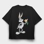 Cartoon Retro Bugs Bunny 4, Tricou Oversize Barbati (Unisex)