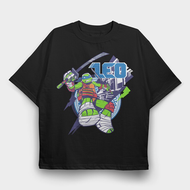 Teenage Mutant Ninja Turtles 1, Tricou Oversize Barbati (Unisex)