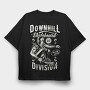 Downhill Skateboard Division, Tricou Oversize Barbati (Unisex)
