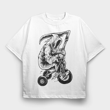 Reaper Bike, Tricou Oversize Barbati (Unisex)