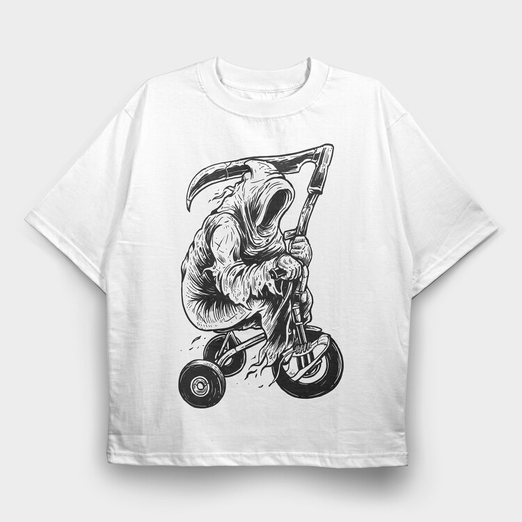 Reaper Bike, Tricou Oversize Barbati (Unisex)