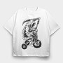 Reaper Bike, Tricou Oversize Barbati (Unisex)