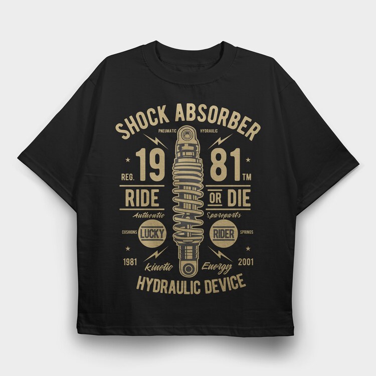 Shock Absorber, Tricou Oversize Barbati (Unisex)