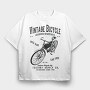 Vintage Bicycle, Tricou Oversize Barbati (Unisex)