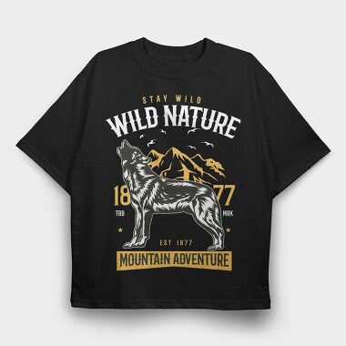 Wild Nature, Tricou Oversize Barbati (Unisex)