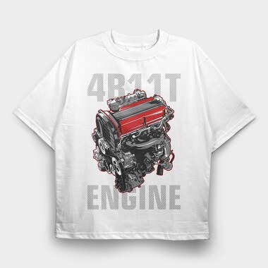 4B 11T EVO, Tricou Oversize Barbati (Unisex)