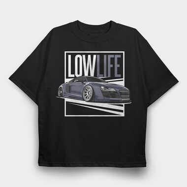 AUDI R8, Tricou Oversize Barbati (Unisex)