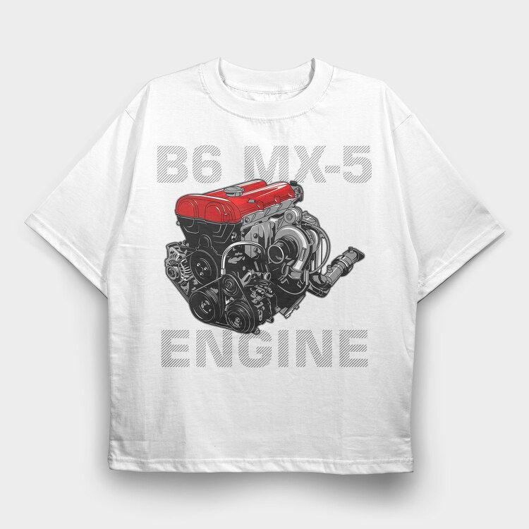 B6 MX5, Tricou Oversize Barbati (Unisex)