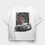 CIVIC TURBO, Tricou Oversize Barbati (Unisex)