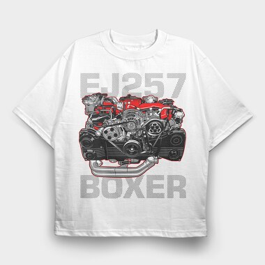 EJ257 BOXER, Tricou Oversize Barbati (Unisex)