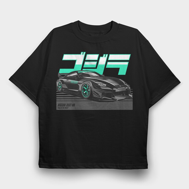 GTR R35 3, Tricou Oversize Barbati (Unisex)