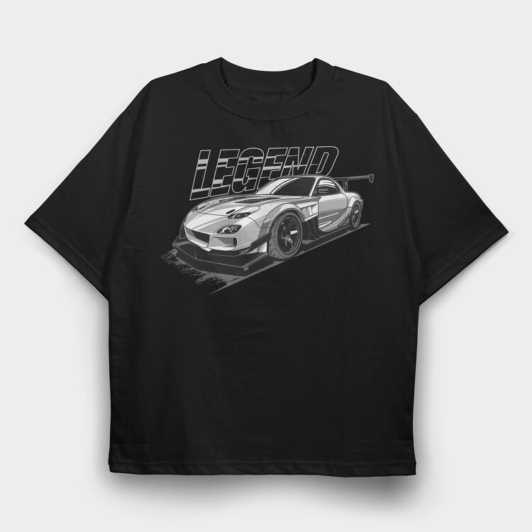 RX7 TRMNL, Tricou Oversize Barbati (Unisex)