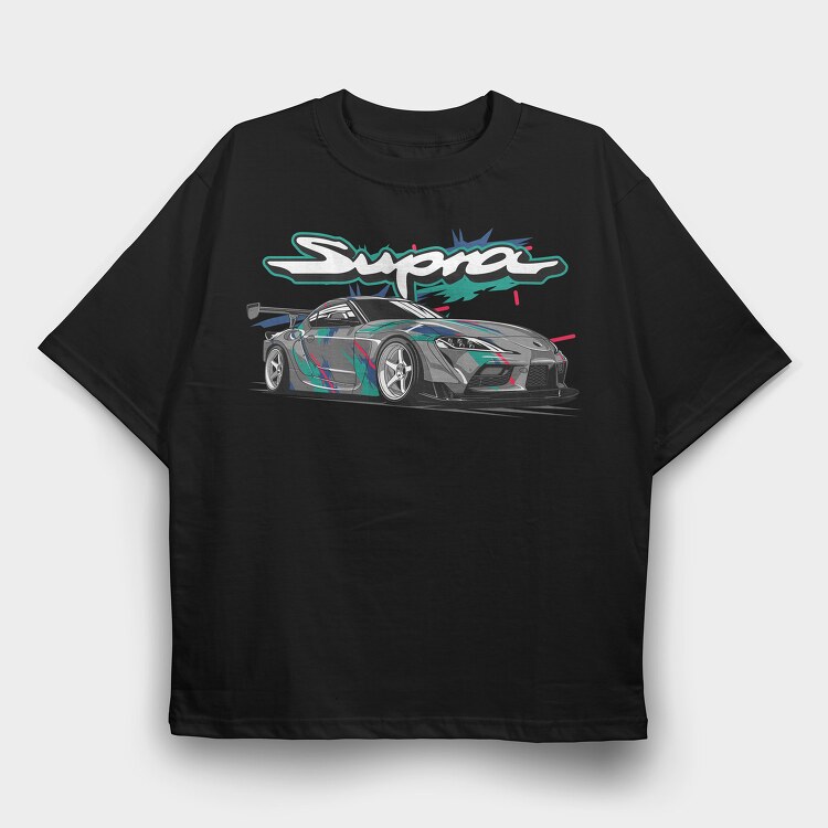 Supra MK5 HKS, Tricou Oversize Barbati (Unisex)