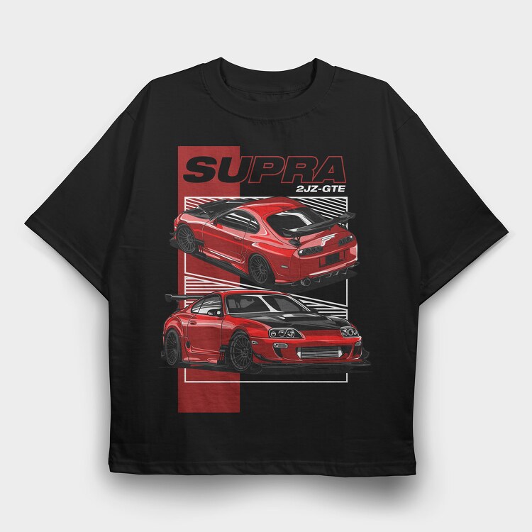 SUPRA PANEL, Tricou Oversize Barbati (Unisex)