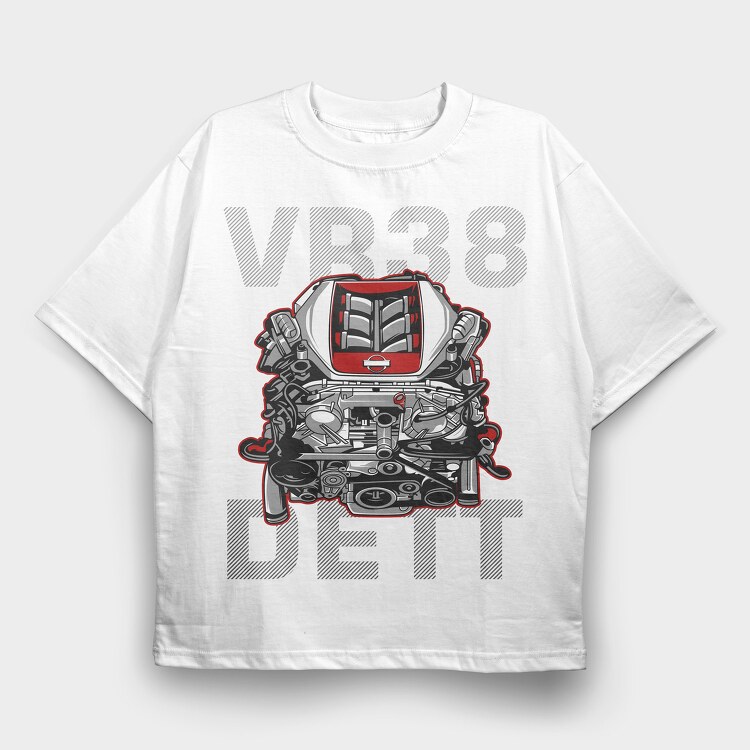 VR38 DETT, Tricou Oversize Barbati (Unisex)